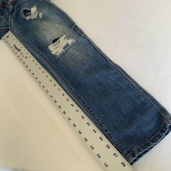 Aeropostale Jeans Women Boyfriend Distressed Mid Rise Denim 30x28.5 Grunge Boho - Picture 9 of 9